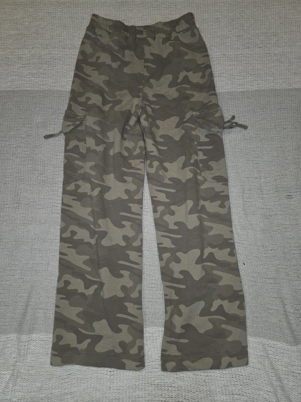 Girls Vanilla Star Kids Camo Cargo Sweatpants - Green/Tan--Size 12
